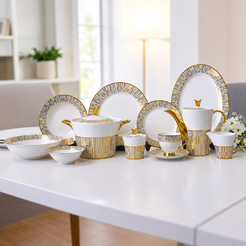 F shape Dinner set 484