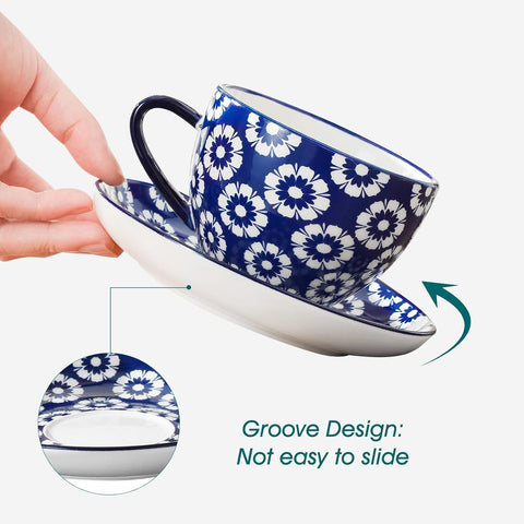 Cappuccino Cups with Saucers